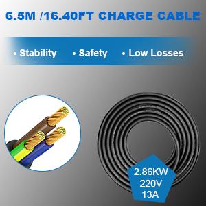 10A Wielka Brytania 3 PIN Plug To Type 1/ Type 2 EV Charging Station Wallbox Portable For EV / PHEV 8