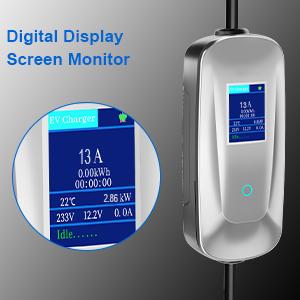 10A Wielka Brytania 3 PIN Plug To Type 1/ Type 2 EV Charging Station Wallbox Portable For EV / PHEV 10