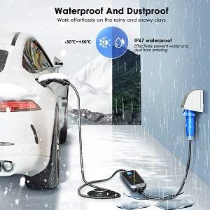 7KW 1 fazowa ładowarka EV typu 2 / typu 1 / GBT 16A / 32A Mobilna stacja ładowania EVSE 6