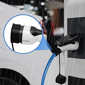 Kabel ładowarki EV od mężczyzny do kobiety typu 2 zwinięty SAE J1772 typ 1 1 / 3 faza 3.6KW - 22KW 5