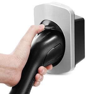 Uchwyt na kabel ładujący typu 2. Wytrzymały materiał. Złącze do montażu na ścianie samochodu elektrycznego. Organizer na kabel ładujący 4