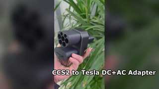 Adapter ładowania CCS2 do Tesla EV Konwerter szybkiej ładowarki DC do samochodu elektrycznego