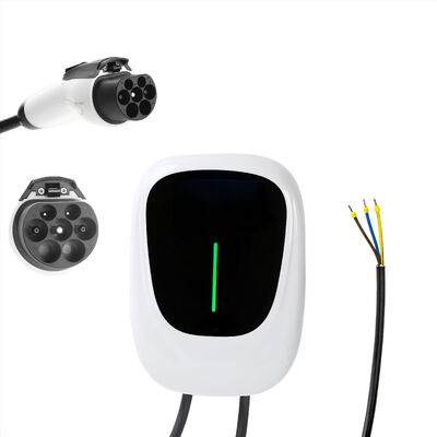 Wallbox 7.4kW Typ 2 z APP Control Elektryczna stacja ładowania samochodów obsługuje Bluetooth i Wi-Fi Standardowe połączenie, ładowarka jednofazowa IEC 62196-2, kabel 32A 6M